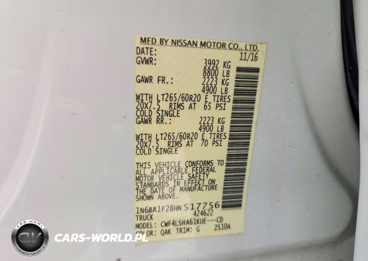 2017 Nissan Titan Xd Sv VIN:1N6BA1F28HN517756 - 12