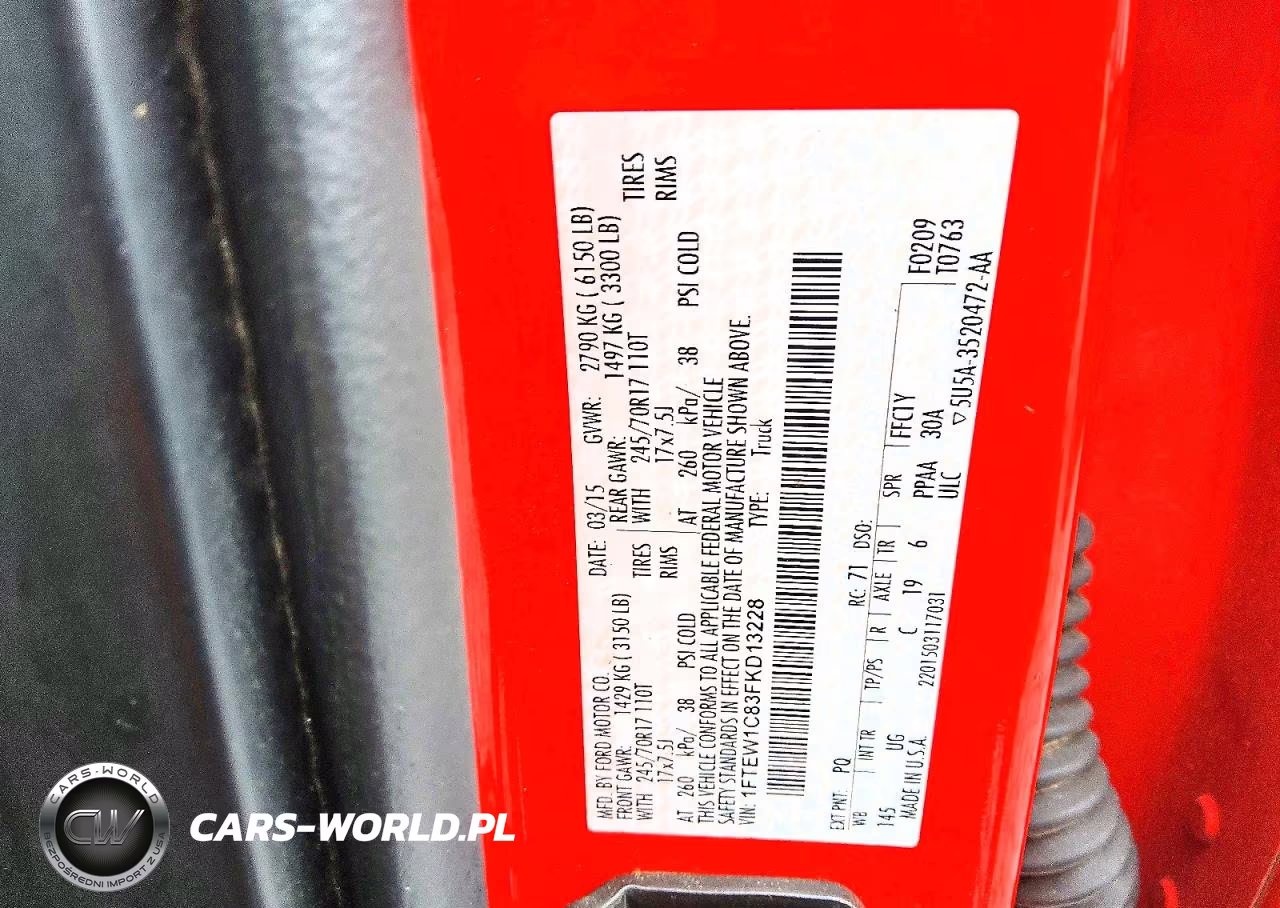 2015 Ford F150 Supercrew VIN:1FTEW1C83FKD13228 - 12