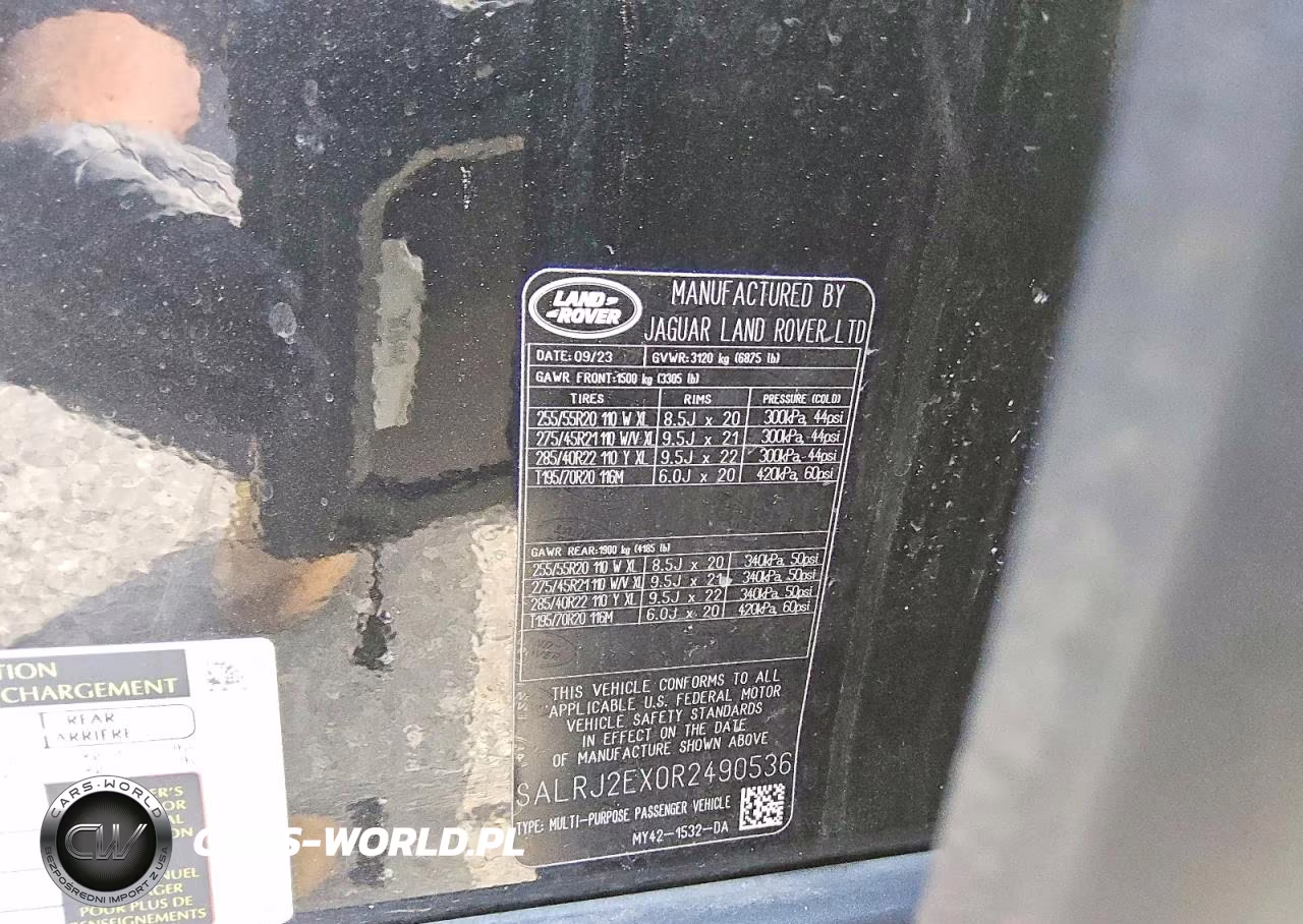 2024 Land Rover Discovery S VIN:SALRJ2EX0R2490536 - 13