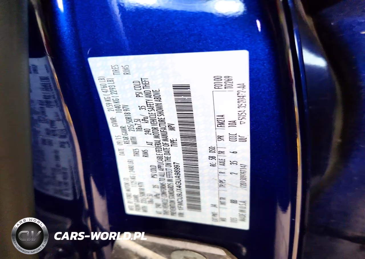 2016 Ford Escape Titanium VIN:1FMCU9JX4GUA98997 - 14