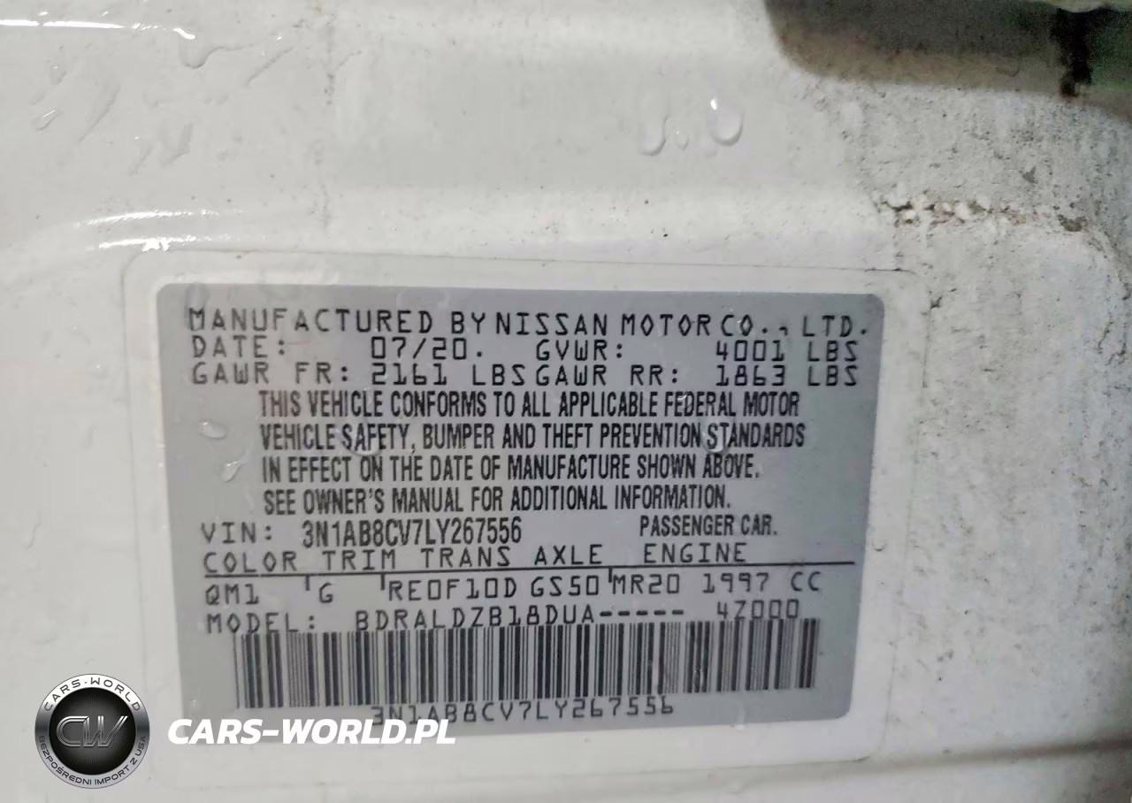 2020 Nissan Sentra Sv VIN:3N1AB8CV7LY267556 - 12