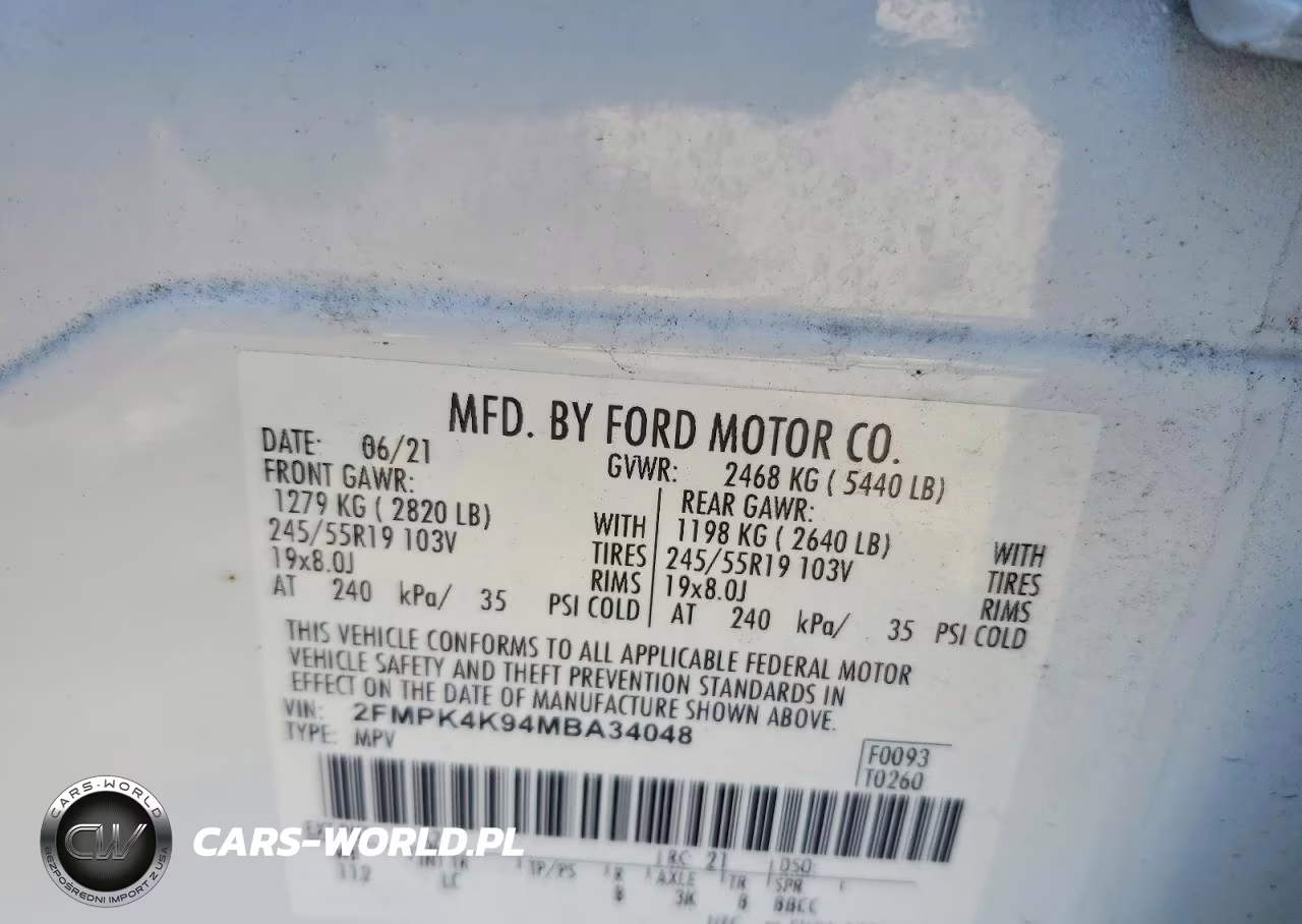 2021 Ford Edge Titanium VIN:2FMPK4K94MBA34048 - 13