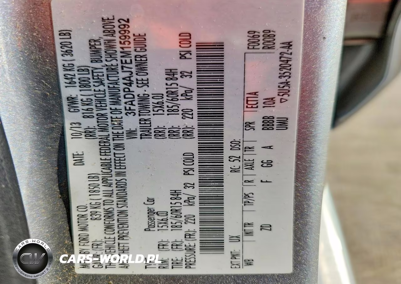 2014 Ford Fiesta S VIN:3FADP4AJ7EM159992 - 12