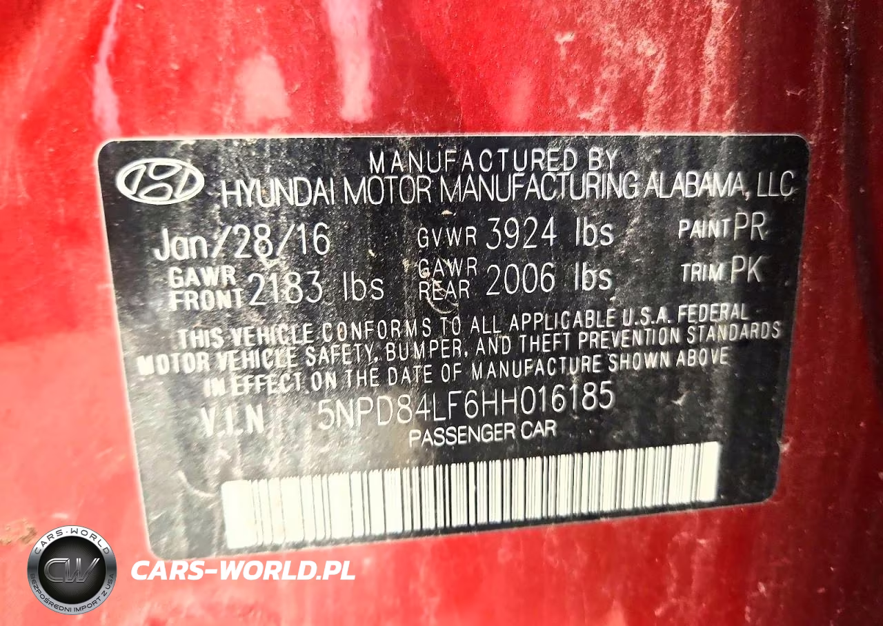 2017 Hyundai Elantra Se VIN:5NPD84LF6HH016185 - 12