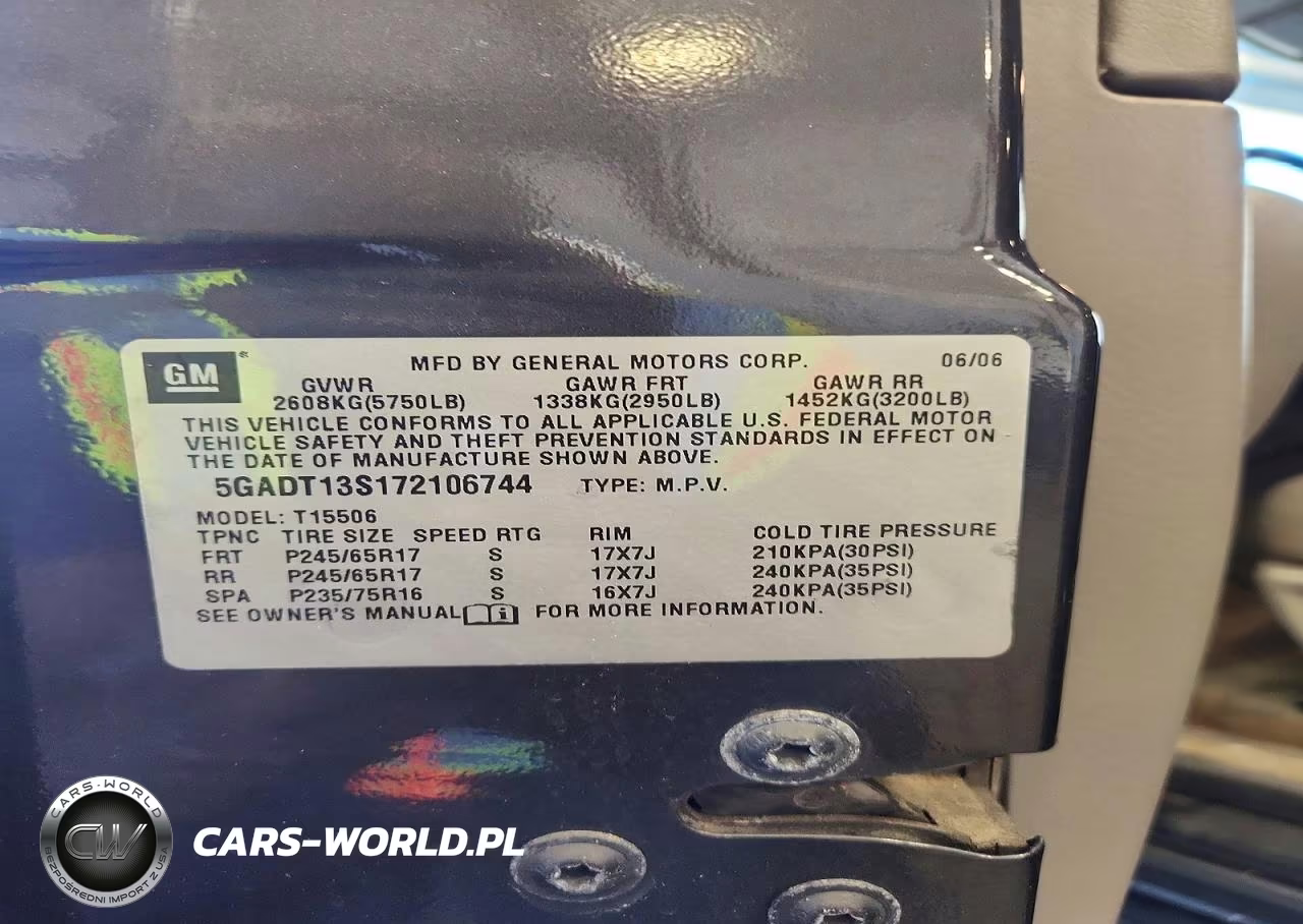 2007 Buick Rainier Cxl VIN:5GADT13S172106744 - 14