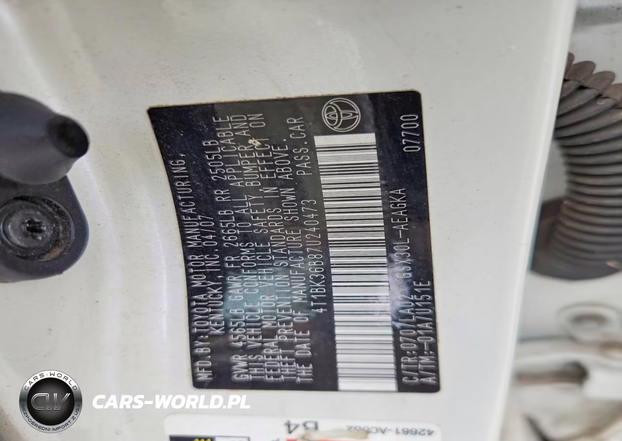 2007 Toyota Avalon Xls VIN:4T1BK36B87U240473 - 13