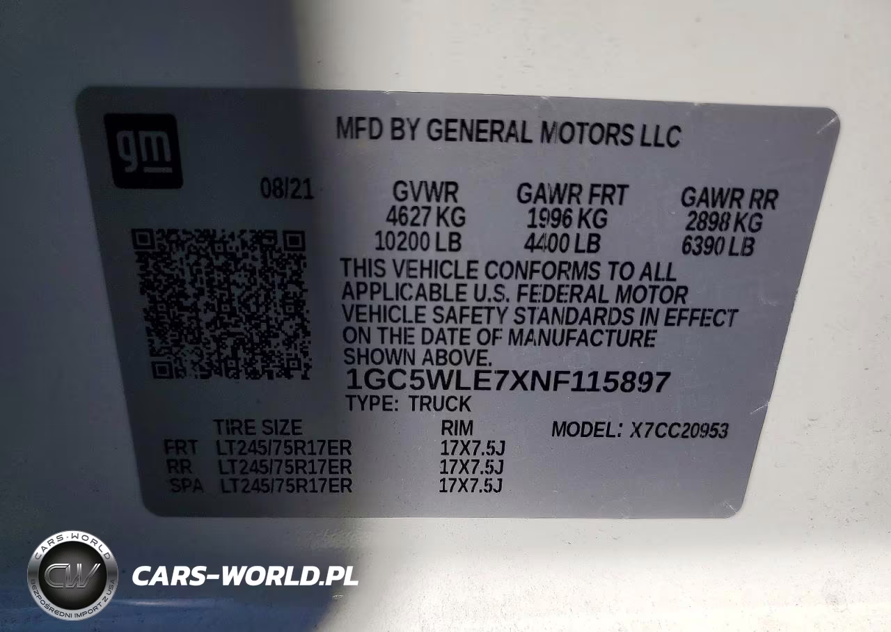 2022 Chevrolet Silverado C2500 Heavy Duty VIN:1GC5WLE7XNF115897 - 12