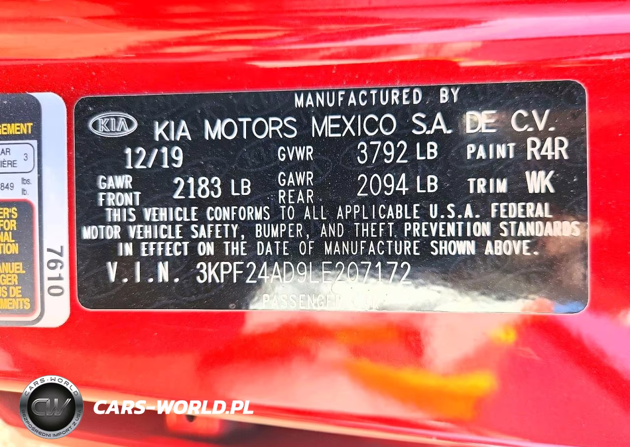 2020 Kia Forte Lxs VIN:3KPF24AD9LE207172 - 12