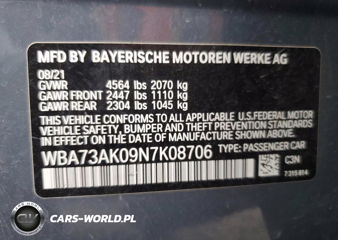 2022 BMW 228Xi VIN:WBA73AK09N7K08706 - 12