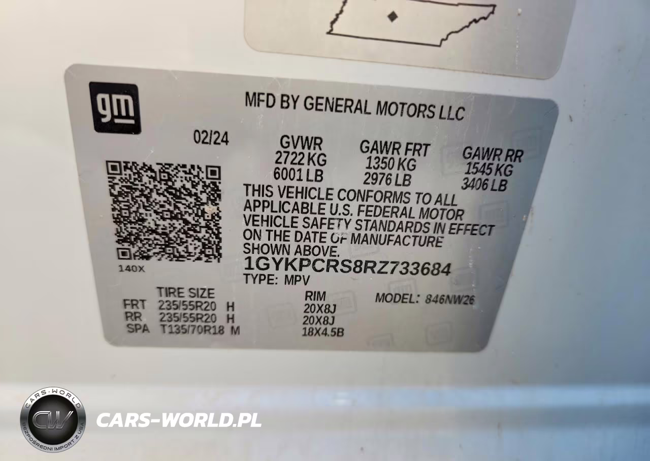 2024 Cadillac Xt6 Premium Luxury VIN:1GYKPCRS8RZ733684 - 12