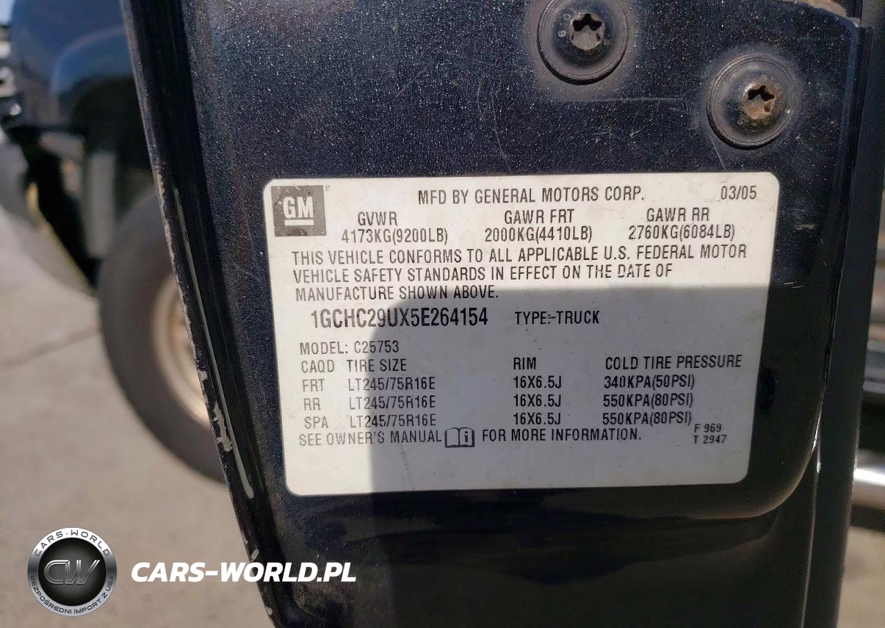 2005 Chevrolet Silverado C2500 Heavy Duty VIN:1GCHC29UX5E264154 - 12
