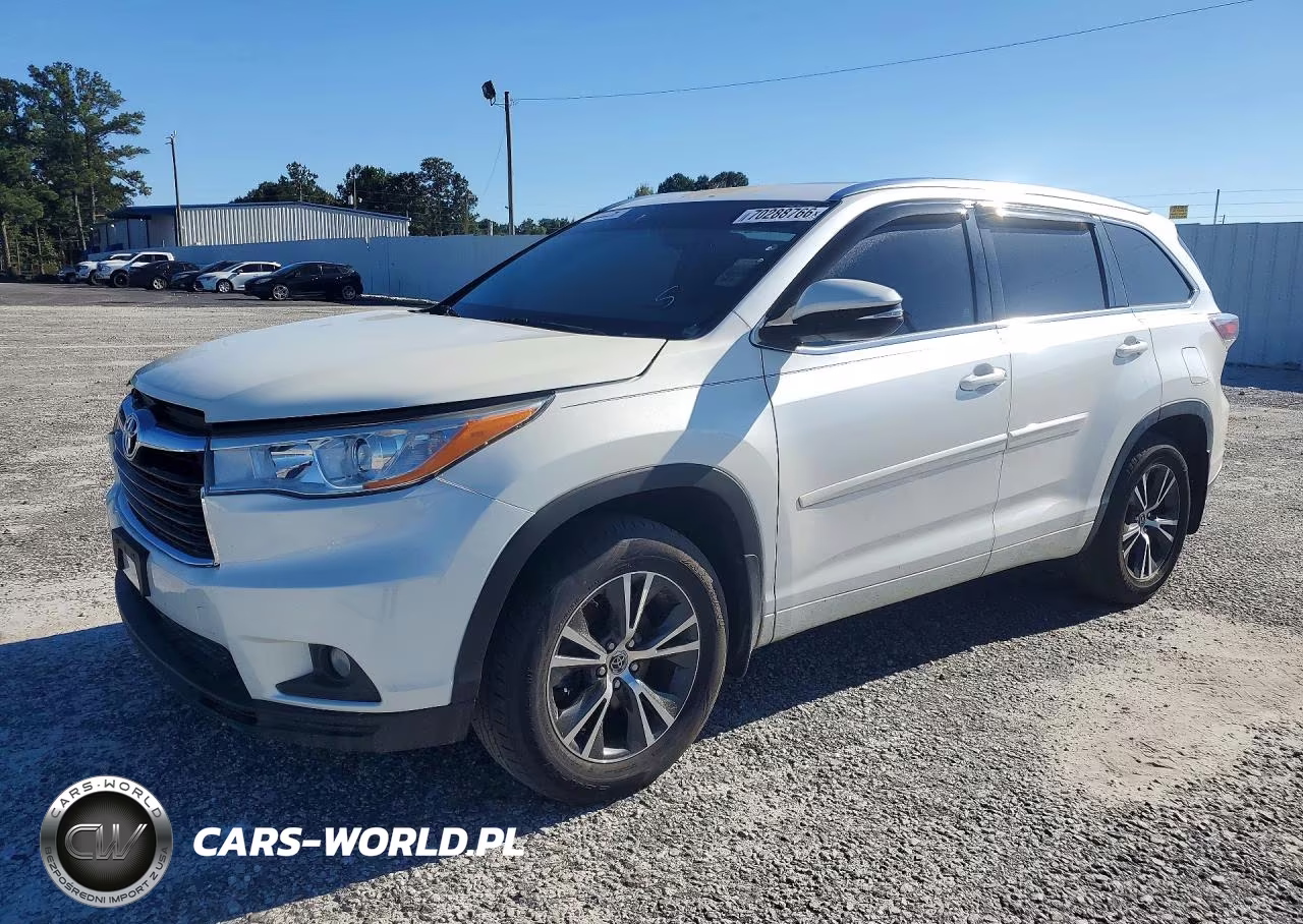 2016 Toyota Highlander Xle VIN:5TDJKRFH3GS225777 - 1