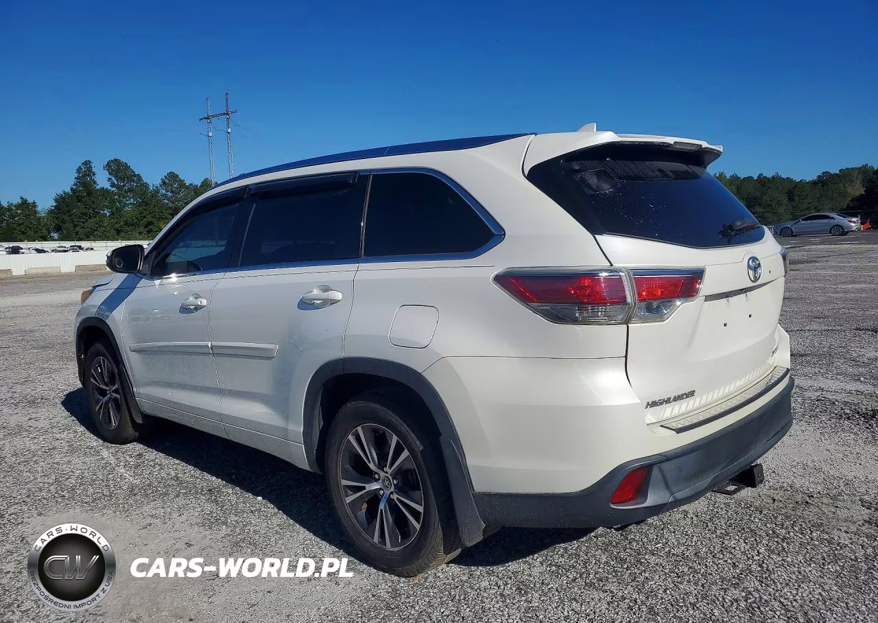 2016 Toyota Highlander Xle VIN:5TDJKRFH3GS225777 - 2