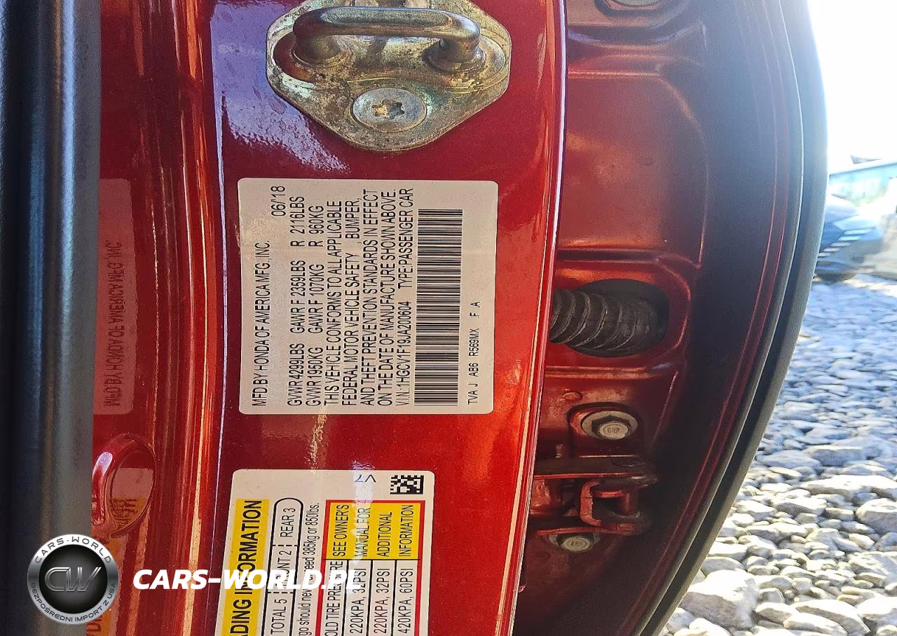 2018 Honda Accord Lx VIN:1HGCV1F19JA200604 - 12