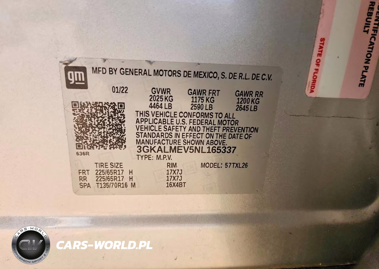 2022 GMC Terrain Fwd Sle VIN:3GKALMEV5NL165337 - 13
