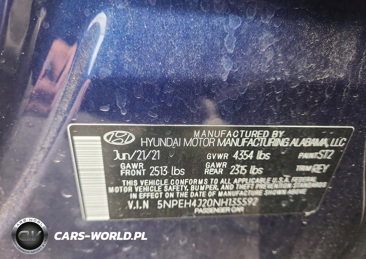 2022 Hyundai Sonata Limited VIN:5NPEH4J20NH135592 - 12