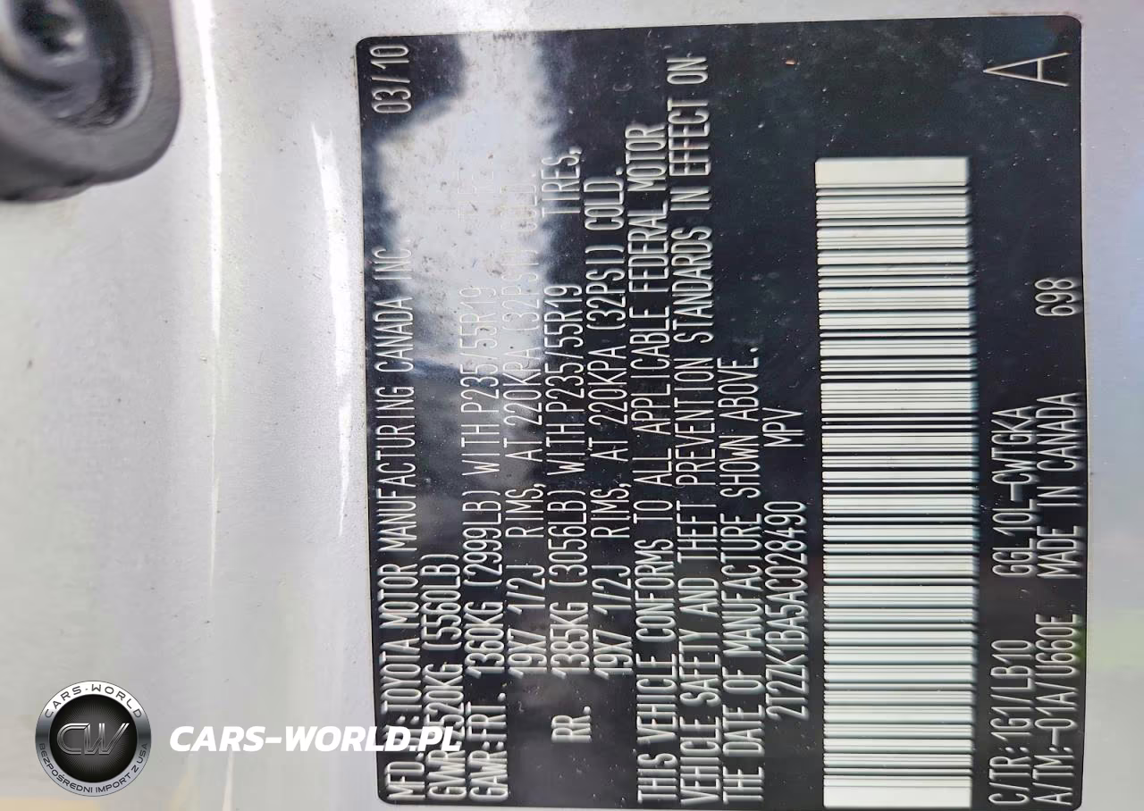 2010 Lexus Rx 350 VIN:2T2ZK1BA5AC028490 - 13