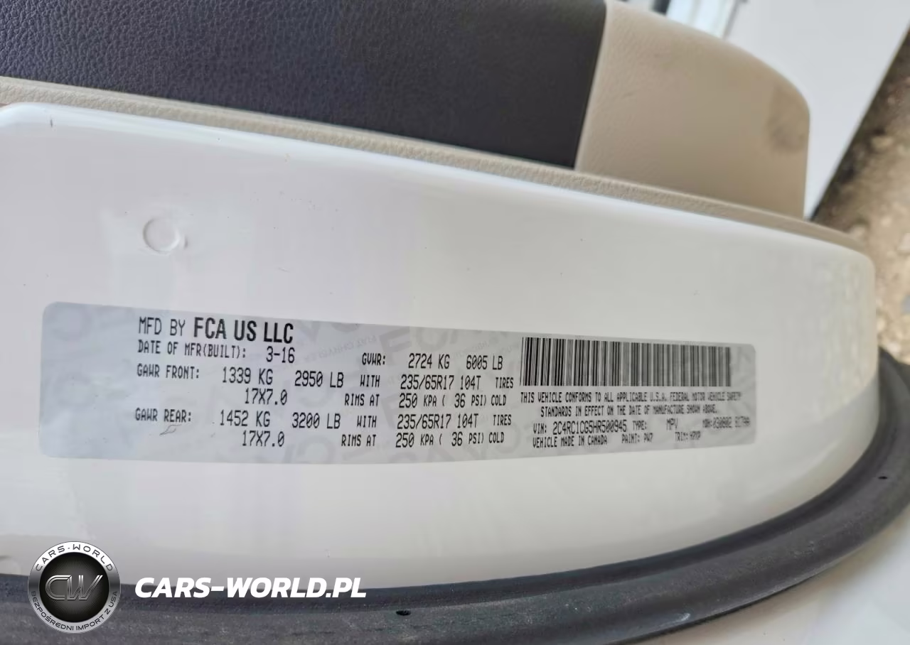 2017 Chrysler Pacifica Lx VIN:2C4RC1CG5HR500945 - 13