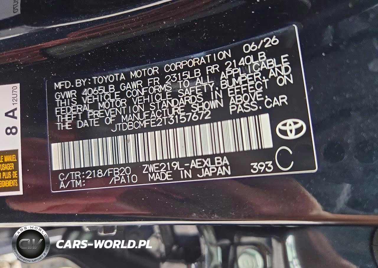 2026 Toyota Corolla Hybrid Le VIN:JTDBCMFE2T3157672 - 12