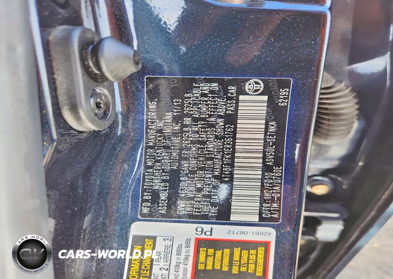 2014 Toyota Camry Le VIN:4T4BF1FK1ER361762 - 12