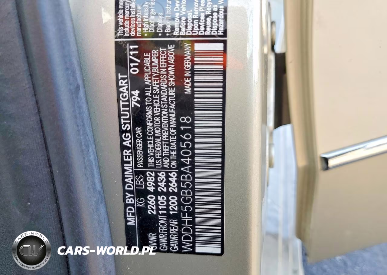 2011 Mercedes-Benz E 350 VIN:WDDHF5GB5BA405618 - 12