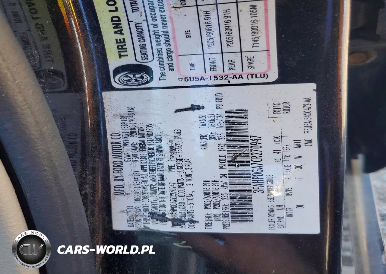 2012 Ford Fusion S VIN:3FAHP0GA7CR270947 - 12