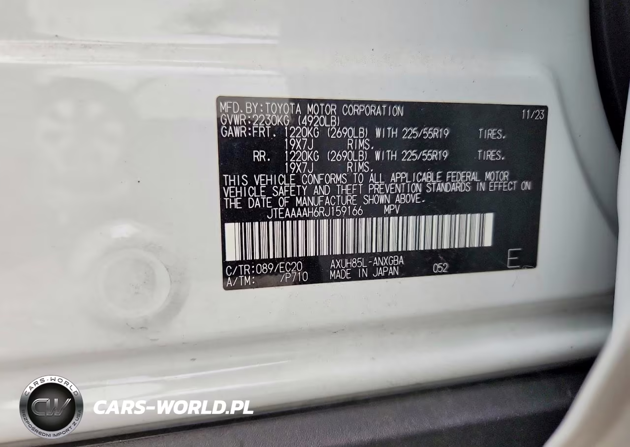 2024 Toyota Venza Nightshade Edition VIN:JTEAAAAH6RJ159166 - 14