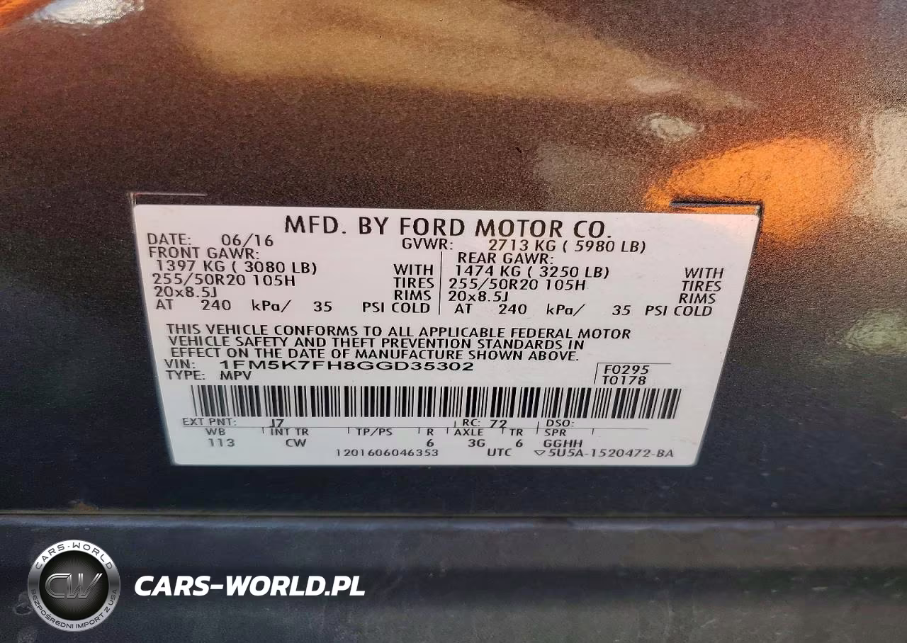 2016 Ford Explorer Limited VIN:1FM5K7FH8GGD35302 - 13