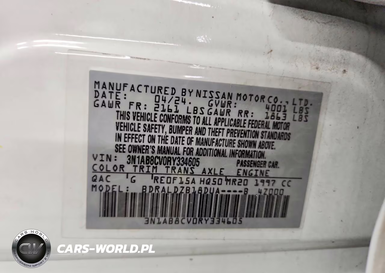 2024 Nissan Sentra Sv VIN:3N1AB8CV0RY334605 - 12