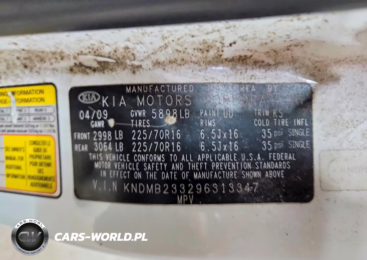 2009 Kia Sedona Lx VIN:KNDMB233296313347 - 13