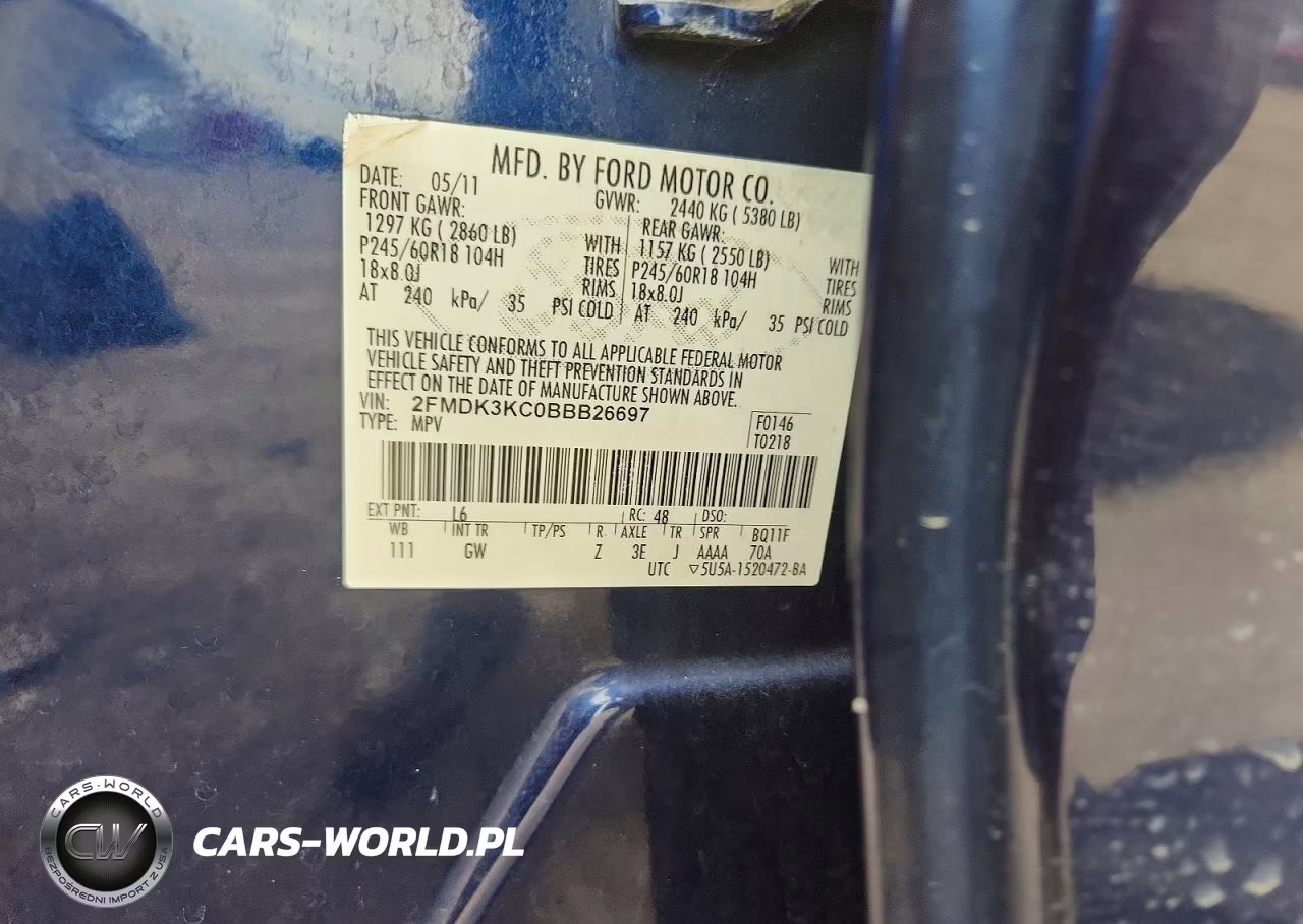 2011 Ford Edge Limited VIN:2FMDK3KC0BBB26697 - 12
