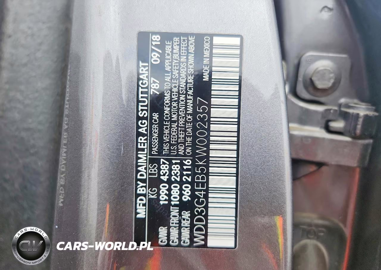 2019 Mercedes-Benz A 220 VIN:WDD3G4EB5KW002357 - 12