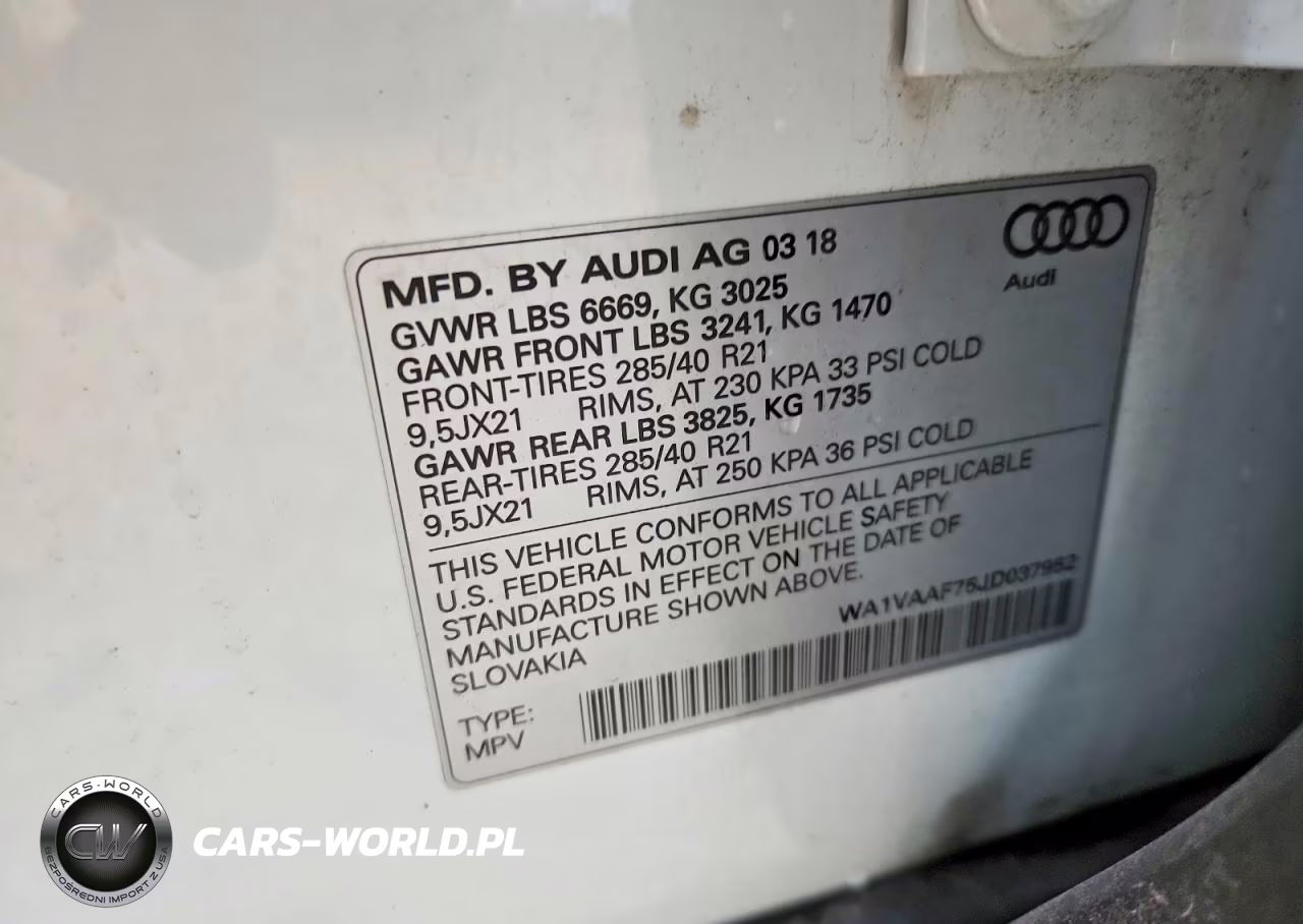 2018 Audi Q7 Prestige VIN:WA1VAAF75JD037952 - 12