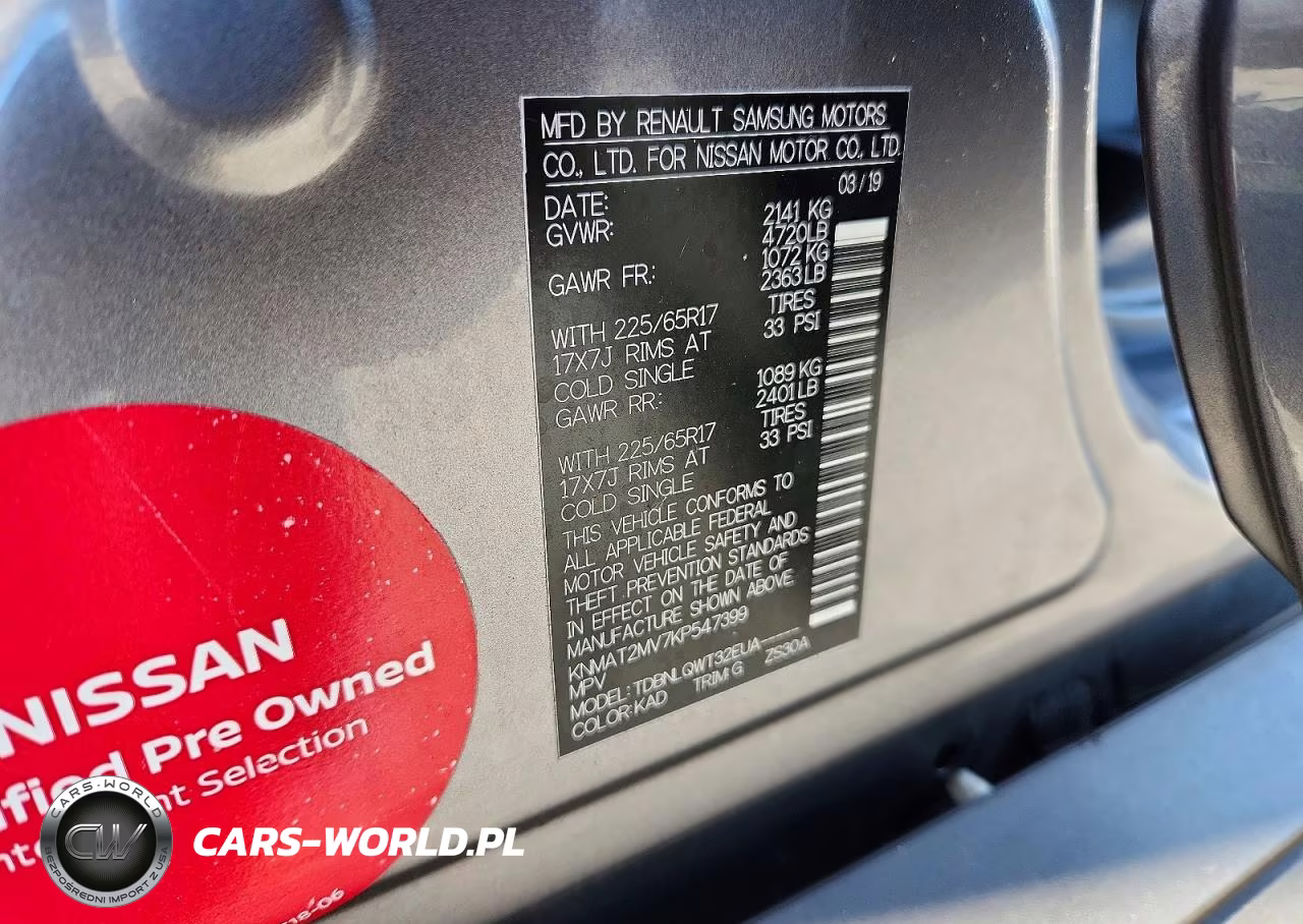 2019 Nissan Rogue Sv VIN:KNMAT2MV7KP547399 - 13