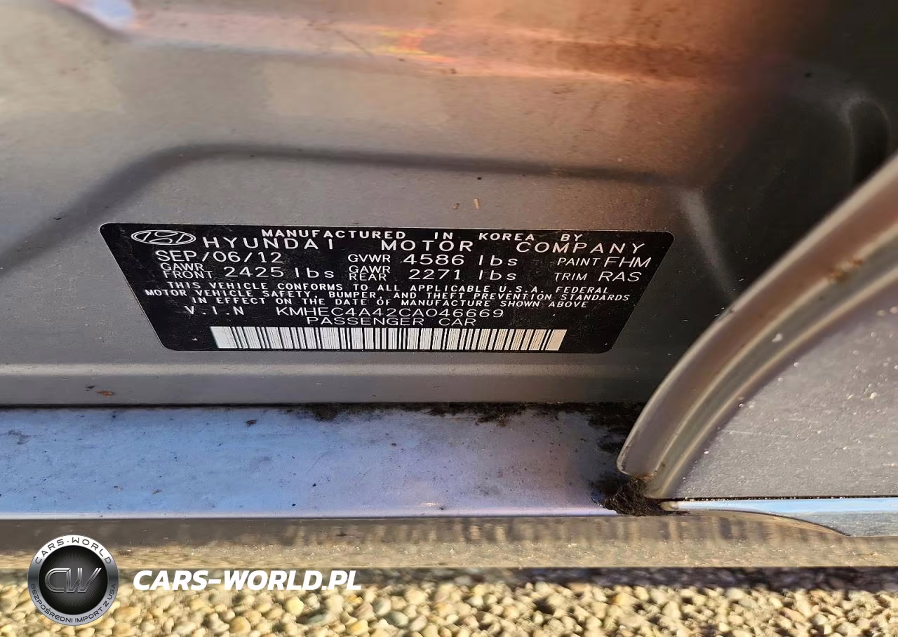 2012 Hyundai Sonata Hybrid VIN:KMHEC4A42CA046669 - 12