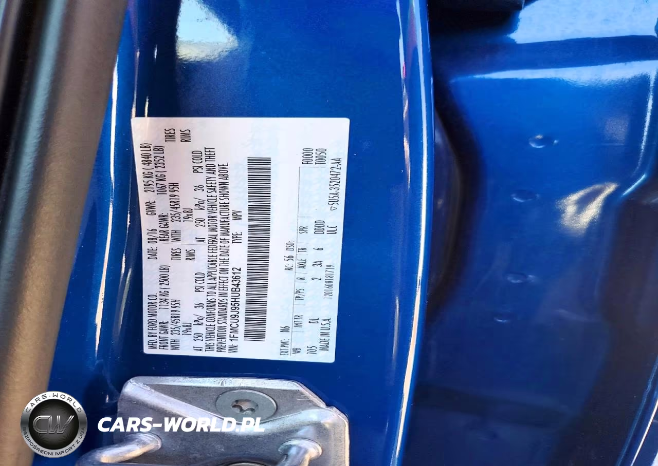 2017 Ford Escape Titanium VIN:1FMCU9J95HUB43612 - 12