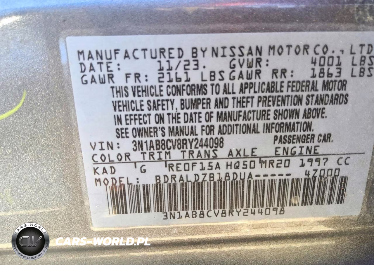 2024 Nissan Sentra Sv VIN:3N1AB8CV8RY244098 - 12