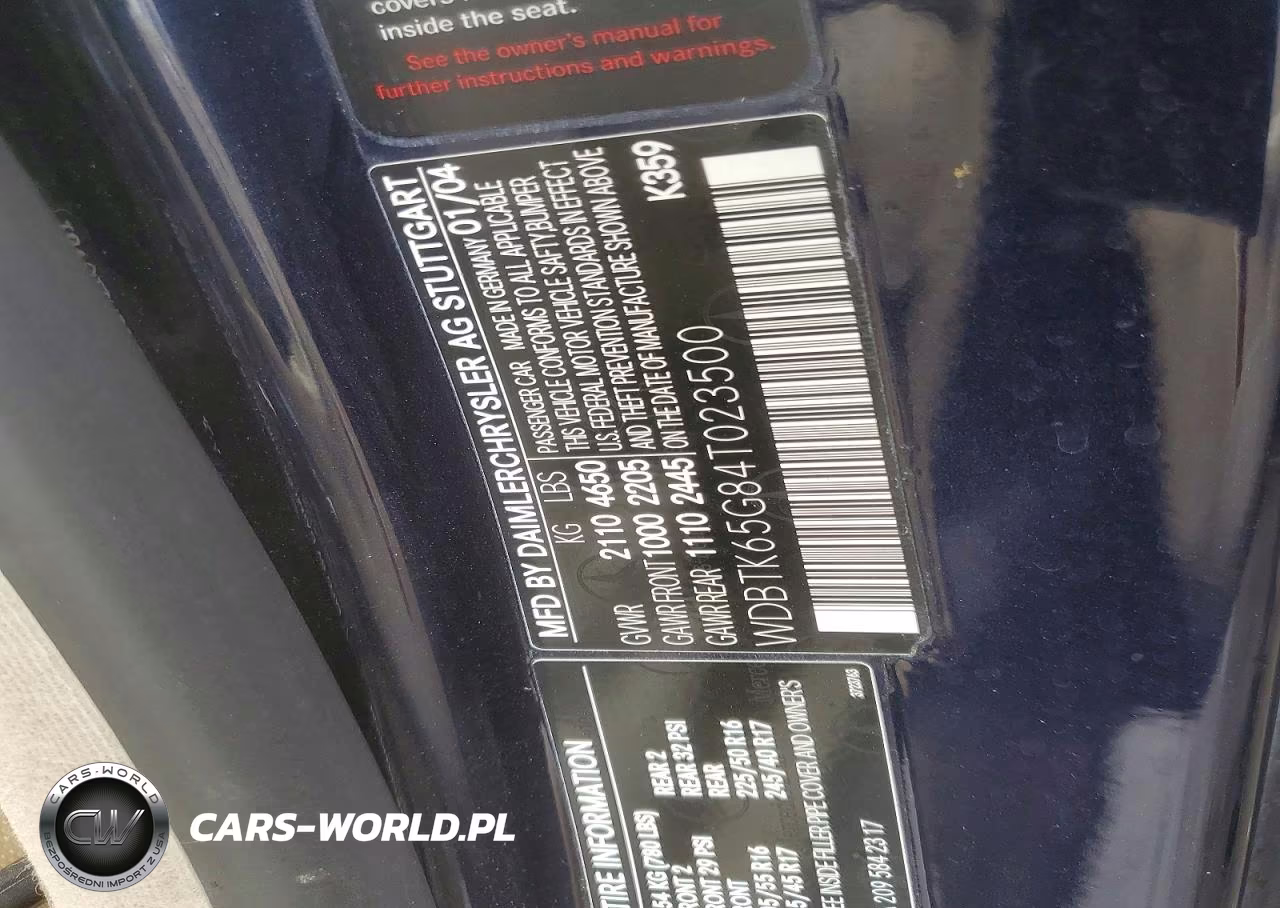 2004 Mercedes-Benz Clk 320 VIN:WDBTK65G84T023500 - 12