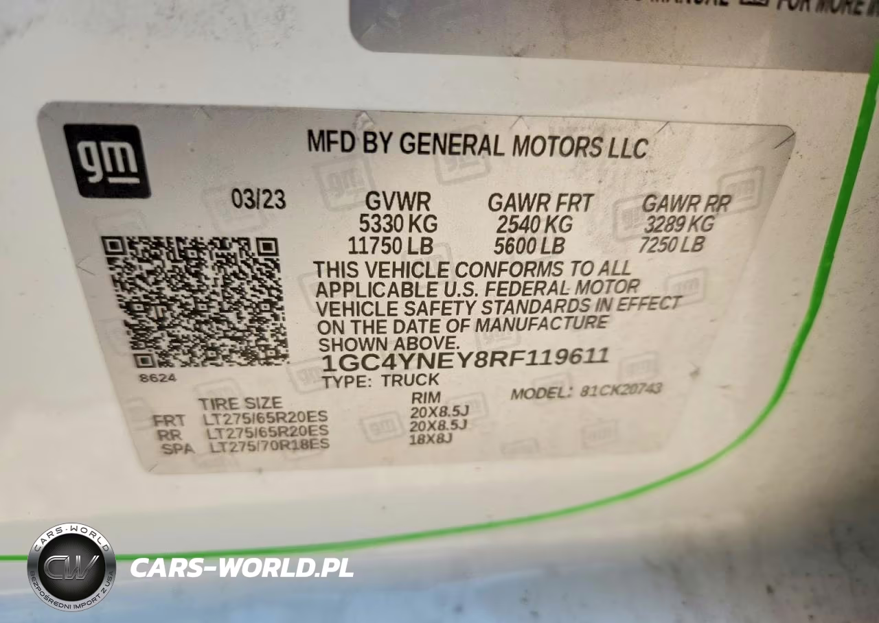 2024 Chevrolet Silverado K2500 Heavy Duty Lt VIN:1GC4YNEY8RF119611 - 12