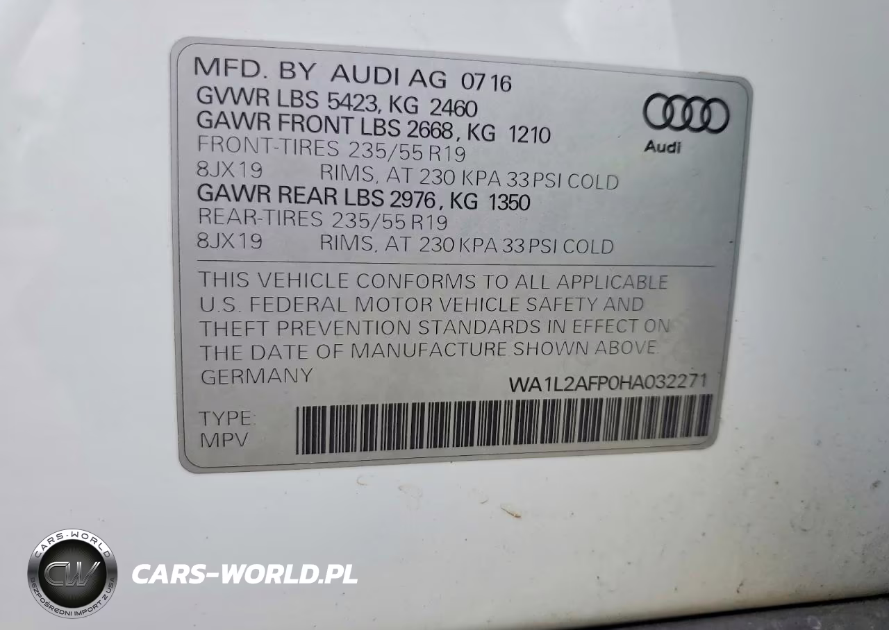 2017 Audi Q5 Premium Plus VIN:WA1L2AFP0HA032271 - 12