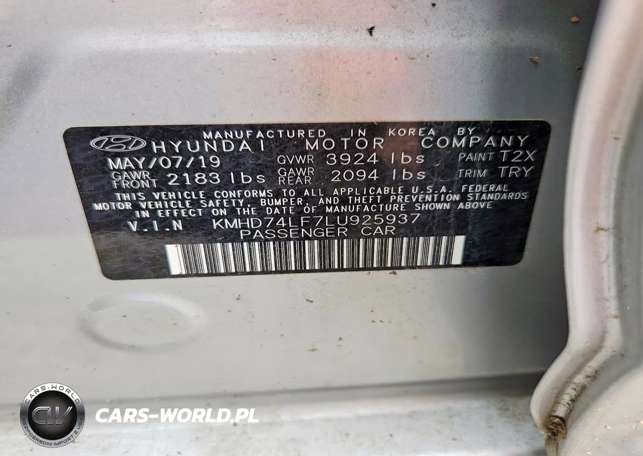 2020 Hyundai Elantra Se VIN:KMHD74LF7LU925937 - 12
