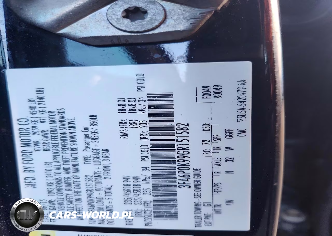 2016 Ford Fusion Titanium VIN:3FA6P0K99GR151582 - 13