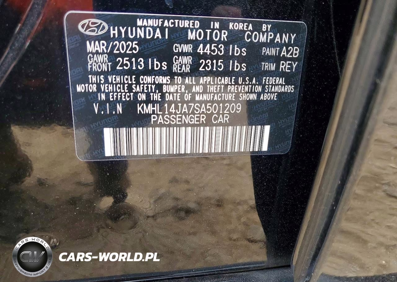 2025 Hyundai Sonata Sel VIN:KMHL14JA7SA501209 - 12