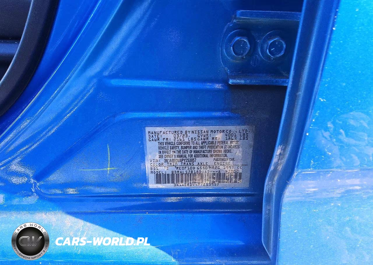 2023 Nissan Sentra Sr VIN:3N1AB8DV4PY253957 - 12