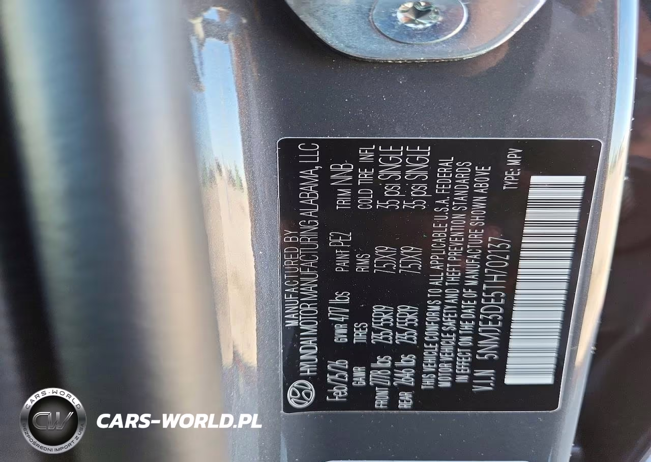 2026 Hyundai Tucson Limited VIN:5NMJE3DE5TH702137 - 12