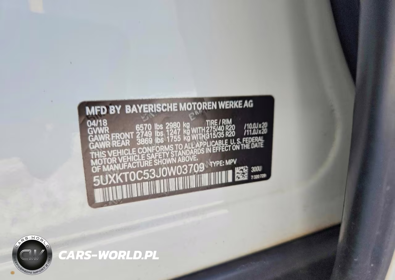 2018 BMW X5 Xdr40E VIN:5UXKT0C53J0W03709 - 13