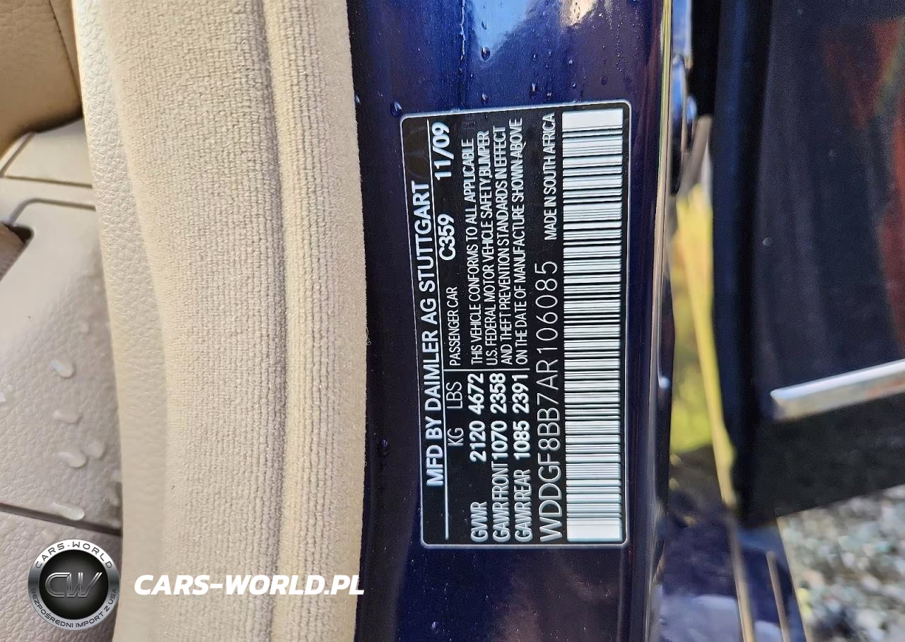 2010 Mercedes-Benz C 300 4Matic VIN:WDDGF8BB7AR106085 - 12