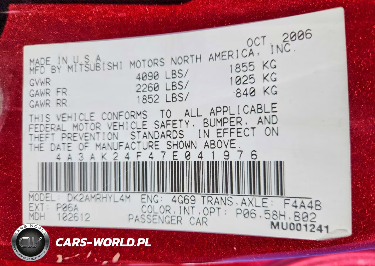 2007 Mitsubishi Eclipse Gs VIN:4A3AK24F47E041976 - 13