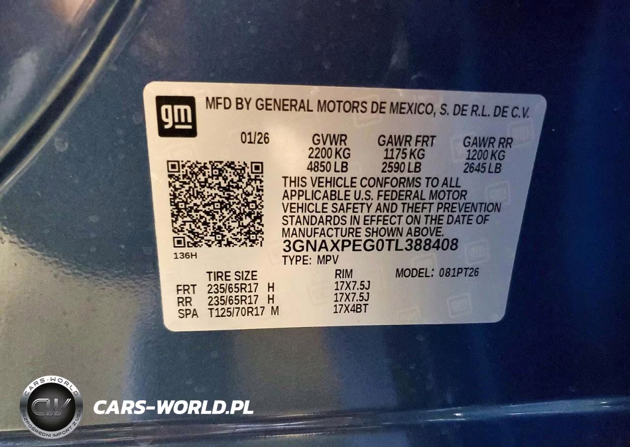 2026 Chevrolet Equinox Lt VIN:3GNAXPEG0TL388408 - 13