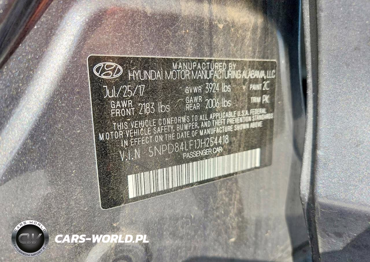 2018 Hyundai Elantra Sel VIN:5NPD84LF1JH254418 - 13